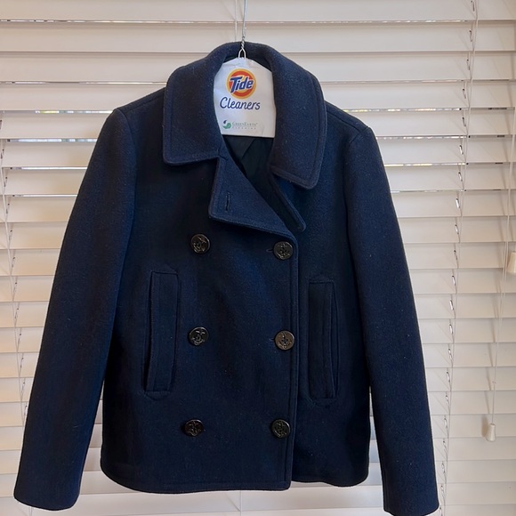 GAP Women’s Pea Coat-Navy Blue - Picture 2 of 16